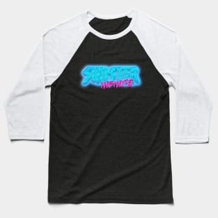 SINISTER INFINITE 80s Text Effects 5 Baseball T-Shirt